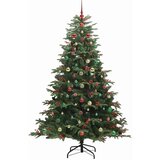 vidaXL Umestno božično drevo Zelena 210 cm PVC, kovina in plastika | Shoptok.si
