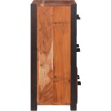 vidaXL Buffeti in stranske omare s predalom s shranjevanjem Rjava 55 x 30 x 75 cm | Shoptok.si