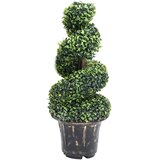  Umjetni spiralni šimšir s posudom zeleni 89 cm | shoptok.hr