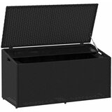 Vrtna kutija za pohranu crna 110x50x58 cm poli ratan | Eponuda.ba