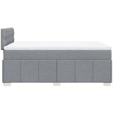  Krevet s oprugama i madracem svjetlosivi 120x190 cm od tkanine | shoptok.hr