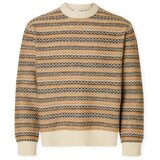 Selected Puloverji Revy Knit - Egret/Chipmunk Bež Cene