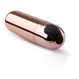 Rosy Gold Bullet - punjivi, mini stick vibrator (rosegold) | shoptok.hr