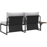  Vrtni kauč s jastukom Svijetlo siva 200,5 x 70 x 85,5 cm Čelik | shoptok.hr