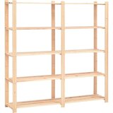 Stalci za pohranu 5 razina 10 kom 170x38x170 cm borovina 500 kg | shoptok.hr