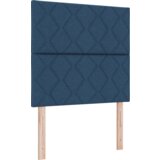 Box Spring Krevet s Madracem - Plava - 90x190 cm - Tkanina | shoptok.hr