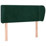  Uzglavlje s ušima tamnozeleno 83x23x78/88 cm baršunasto | Eponuda.com