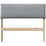 vidaXL Tapecirano vzglavje Svetlo siva 90 cm Masivno borovo les | Shoptok.si