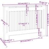  Pokrovi za radijator 2 kom bijeli konstruirano drvo 112 cm | shoptok.hr