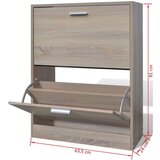 Ormarić za Cipele s 2 Pretinca Boja Hrastovine | shoptok.hr