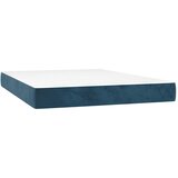 s oprugama i madracem tamnoplavi 140x190 cm baršunasti | shoptok.hr