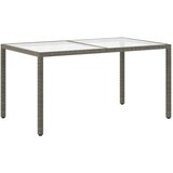  Vrtni stol 150x90x75 cm od kaljenog stakla i poliratana sivi | Eponuda.com
