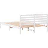  Krevetna konstrukcija Bijelo 140 x 210 cm Čvrsto borovo drvo | shoptok.hr