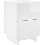  Noćni ormar Bijela visokog sjaja 33,5 x 34,5 x 50 cm | shoptok.hr