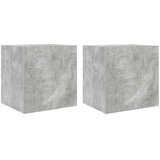  Zidni TV ormarići LED 2 kom siva boja betona 40,5 x 35 x 40 cm | shoptok.hr
