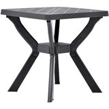Bistro stol antracit 70 x 70 x 72 cm plastični | shoptok.hr