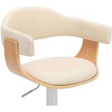  Barski stolci od savijenog drva i umjetne kože 2 kom krem | shoptok.hr