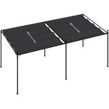  Sjenica s pomičnim krovom 600 x 300 x 233 cm antracit | shoptok.hr