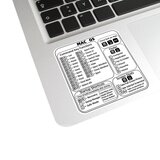 INF Nalepke za bližnjice na tipkovnici za Mac OS, (21536295) | Shoptok.si