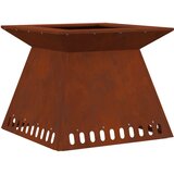  Kamin Smeđa 60 x 60 x 50 cm Čelik otporan na vremenske uvjete | shoptok.hr
