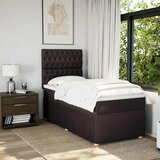  Krevet s oprugama i madracem tamnosmeđi 80x200 cm od tkanine | shoptok.hr