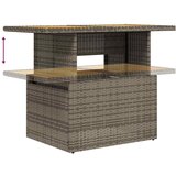  10-dijelni set vrtnih sofa poliratan i bagrem s jastucima sivi | shoptok.hr