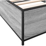  Okvir za krevet boja hrasta 100x200cm konstruirano drvo i metal | Eponuda.com