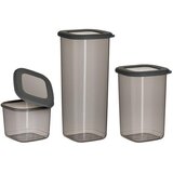 Posuda ZA SPREMANJE HRANE SET 3/1 SIVA (550ml/1200ml/1750ml) 11X11X25CM | Eponuda.ba