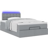 vidaXL Otomanski krevet s madracem svijetlosivi 120x200 cm tkanine | shoptok.hr