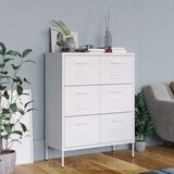 vidaXL Ladičar bijeli 80 x 35 x 101,5 cm čelični | shoptok.hr