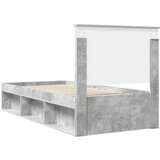  Okvir za krevet s uzglavljem Betonska siva 100 x 200 cm | shoptok.hr