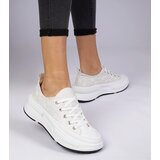 Gemre White Women's Lace Sneakers Katerin | shoptok.hr