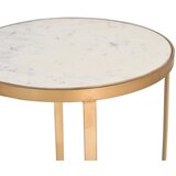 GINER Y COLOMER Kotna miza iz marmorja in kovine, (22147410) | Shoptok.si