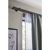 Homeware SET ZA DROG ZA ZAVESE SIENNA 240 cm črna | Shoptok.si