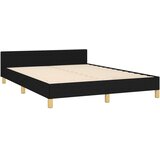  Okvir za krevet bez madraca crni 140 x 190 cm od tkanine | shoptok.hr