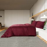  Set posteljine za poplun bordo 155x220 cm lagana mikrovlakna | shoptok.hr