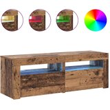 TV ormarić LED boja drva 120x35x40 cm konstruirano drvo | Eponuda.com