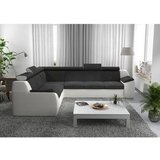 Mömax Sedežna Garnitura Morgan, Bela / Temno Siva, Ležišče, Predal | Shoptok.si