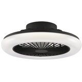 Brilliant LED prigušiva stropna svetiljka sa ventilatorom MONTERO LED/20W/230V crna + daljinski upravljač | Eponuda.com