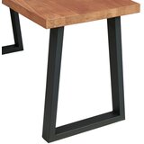 MID.YOU KOTNA PISALNA MIZA les, kovina, leseni material črna, barve hrasta | Shoptok.si
