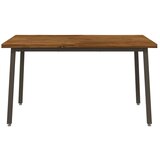  120 x 90 x 75 cm Čvrsto drvo akacije Prirodna i kava Pravokutni - Prirodno kava 120 x 90 x 75 cm Živi rub | shoptok.hr