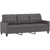  2-dijelni set sofa s jastucima sivi od umjetne kože | Eponuda.com