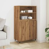 vidaXL Visoka omara artisan hrast 60x36x110 cm inženirski les | Shoptok.si