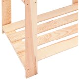  Stalci za pohranu s 3 razine 2 kom 60x38x90 cm borovina 150 kg | shoptok.hr