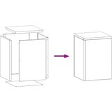  Stalak za biljke 2 pcs Rđa 24 x 24 x 35 cm | shoptok.hr