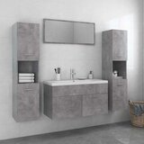  Set kupaonskog namještaja od iverice siva boja betona | shoptok.hr