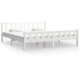 The Living Store Posteljni okvir bel trden les 160x200 cm - Posteljni Okvir, (21529695) | Shoptok.si