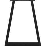  Noge za blagovaonski stol V-oblik 2 kom Crne 60 x (72-73,3) cm Čelik | shoptok.hr