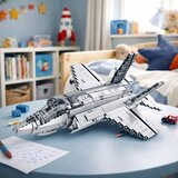  F-35 Lightning II - Kocke za gradnju lovačkog aviona, sive boje, 1490 kom. | shoptok.hr