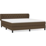  The Living Store Box spring postelja z vzmetnico temno rjava 160x200 cm blago - Box Spring Postelja, (21502836) | Shoptok.si